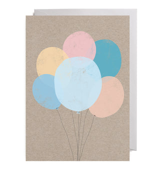 Party balloons - greeting card