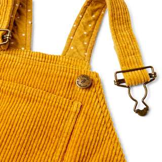 Chunky Cord Dungarees - Ochre